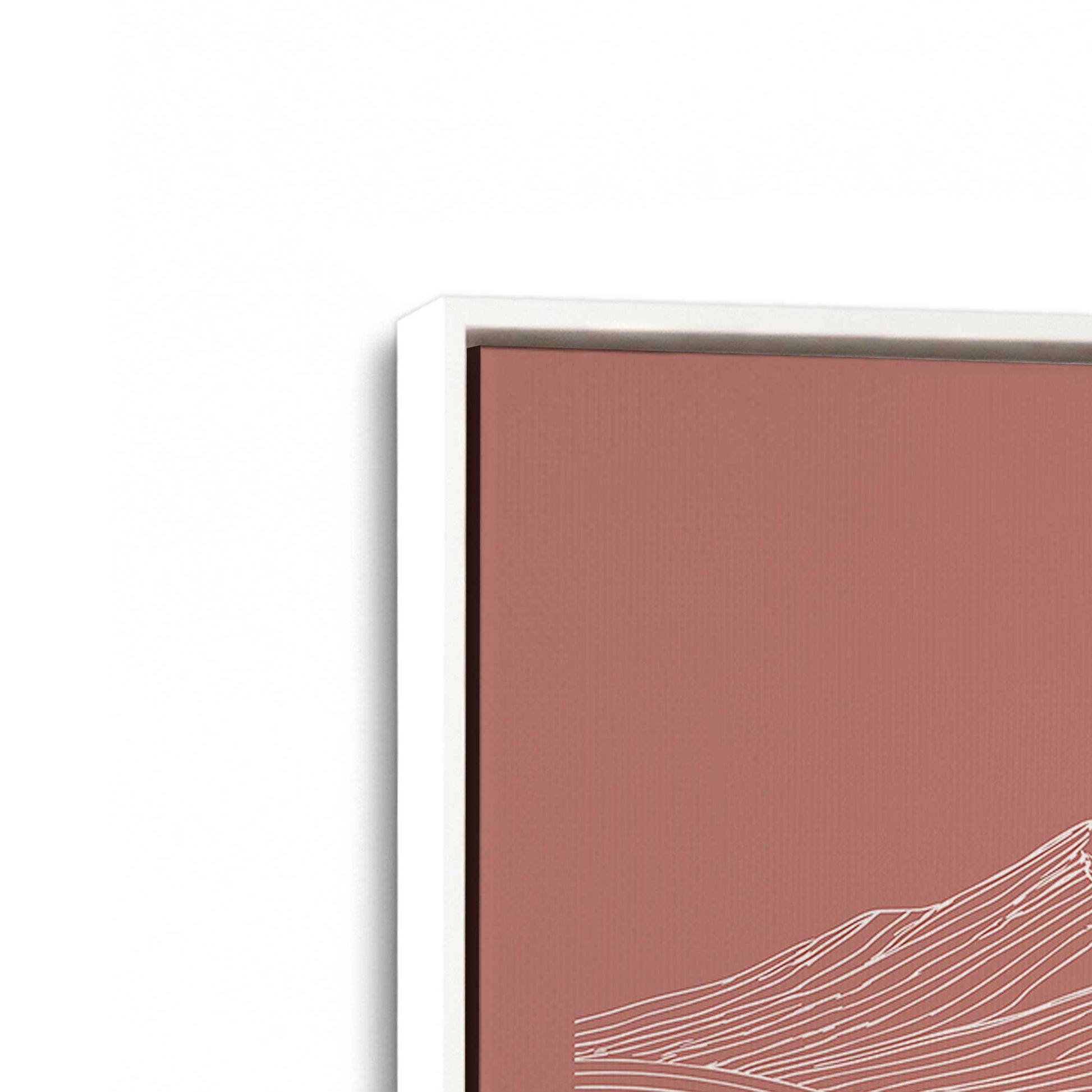 [Color:Opaque White], Picture of art in a White frame at an angle