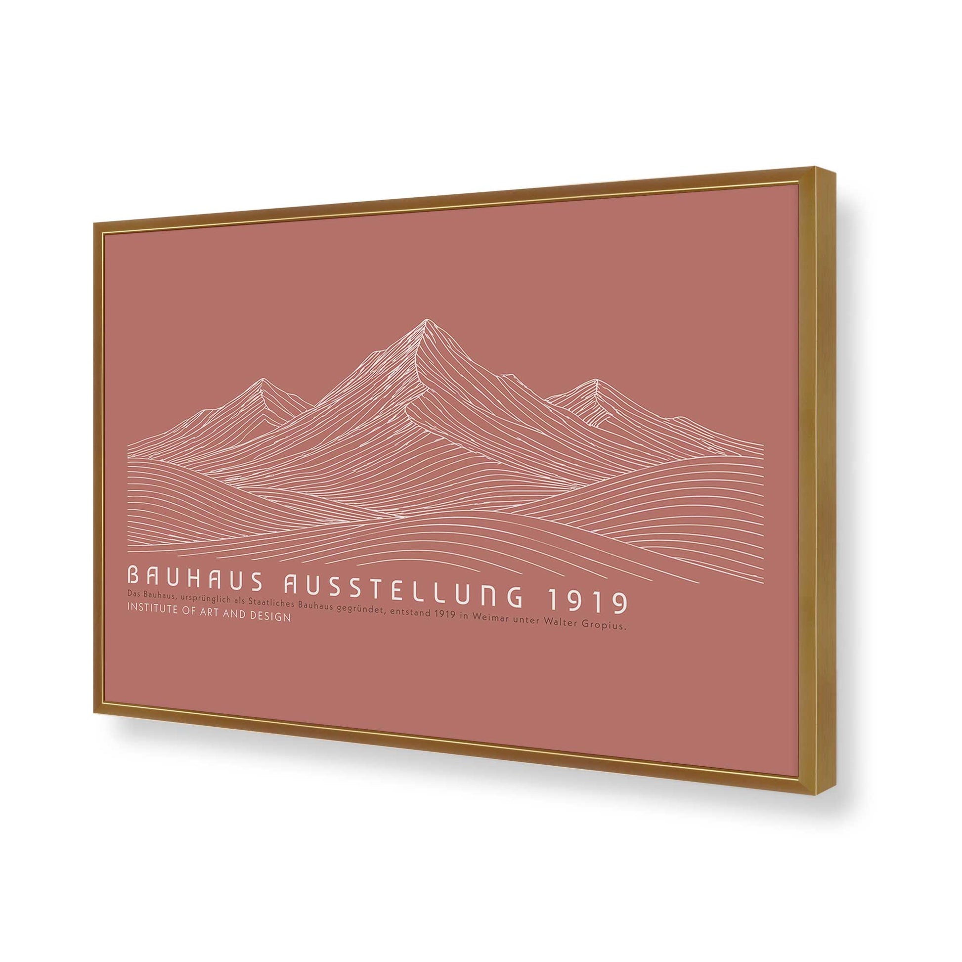 [Color:Polished Gold], Picture of art in a Polished Gold frame of the corner