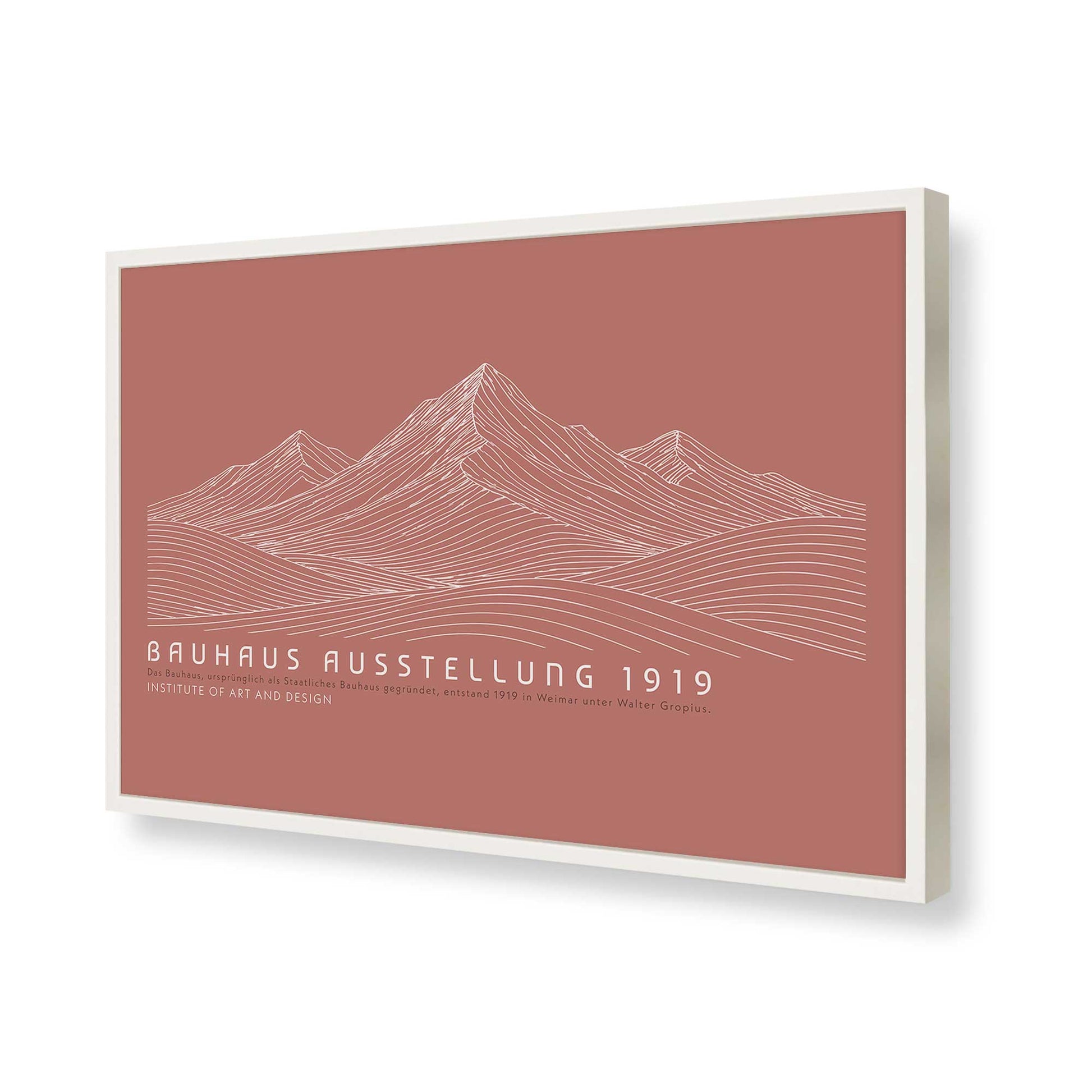 [Color:Opaque White], Picture of art in a Opaque White frame of the corner