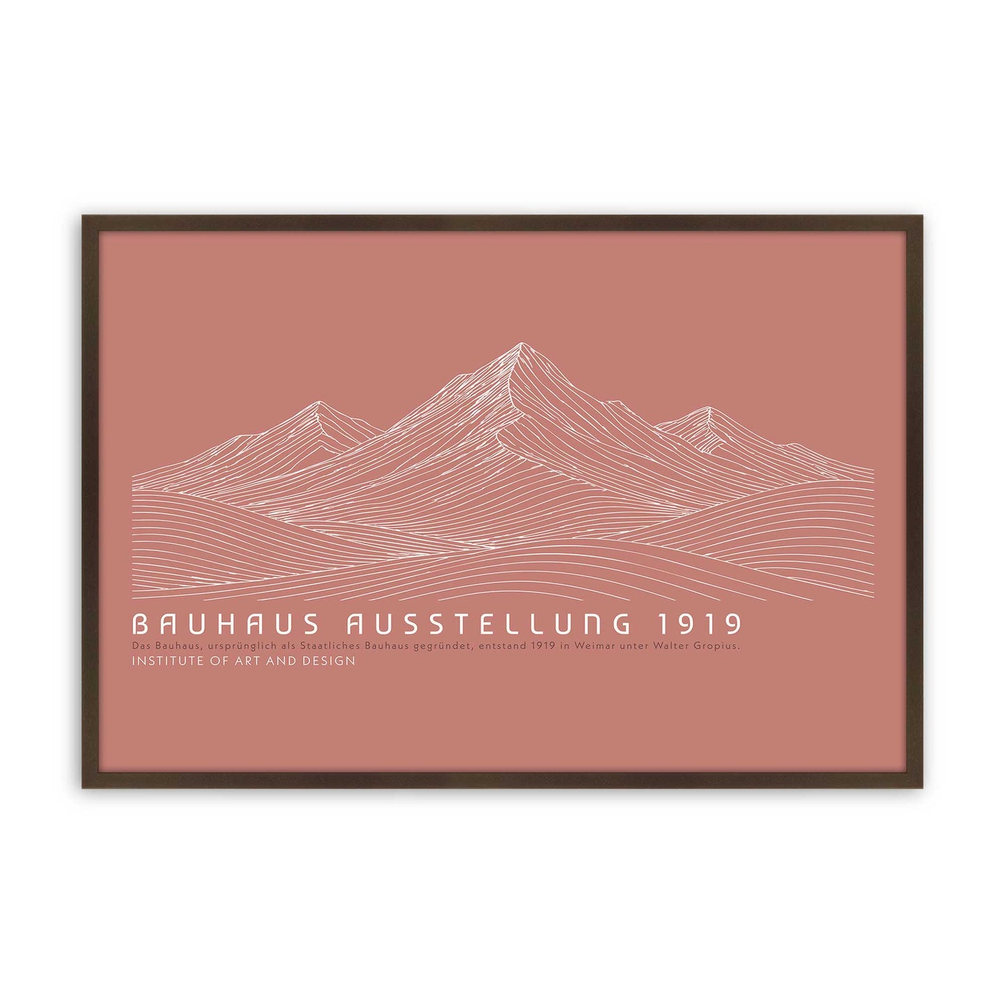 [Color:Brown], Picture of art in a Brown frame