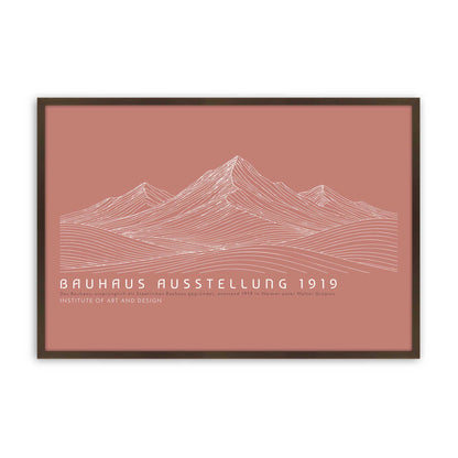[Color:Brown], Picture of art in a Brown frame