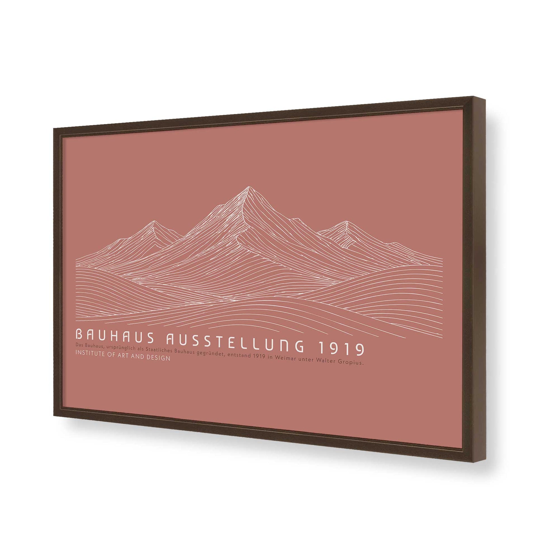 [Color:Belvinder Brown], Picture of art in a Belvinder Brown frame of the corner