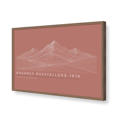[Color:Walnut], Picture of art in a Walnut frame of the corner