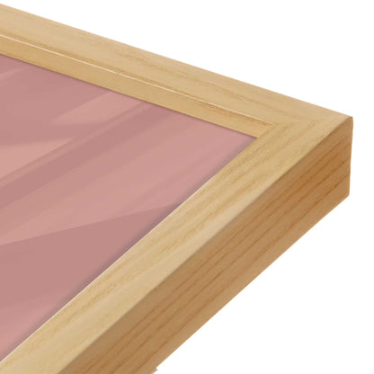 [Color:American Maple], Picture of art in a American Maple frame at an angle