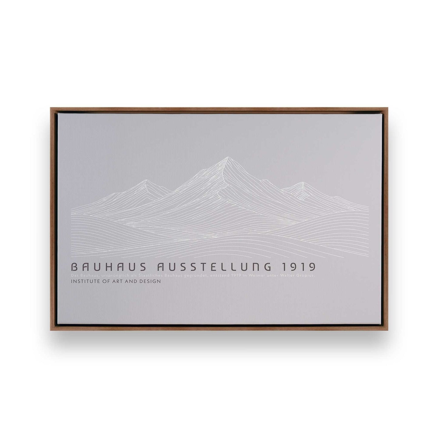 [Color:Walnut], Picture of art in a Walnut frame