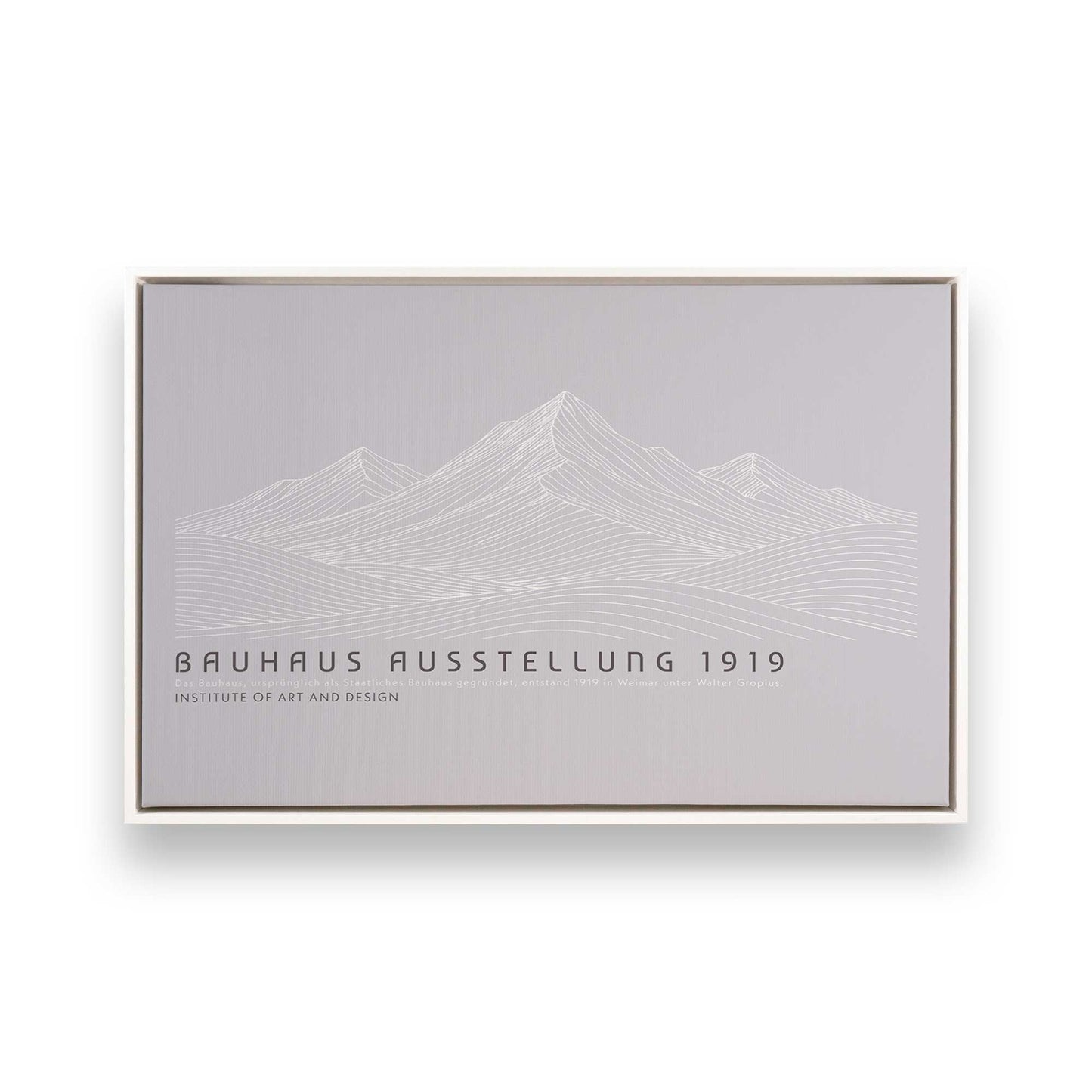 [Color:Opaque White], Picture of art in a White frame