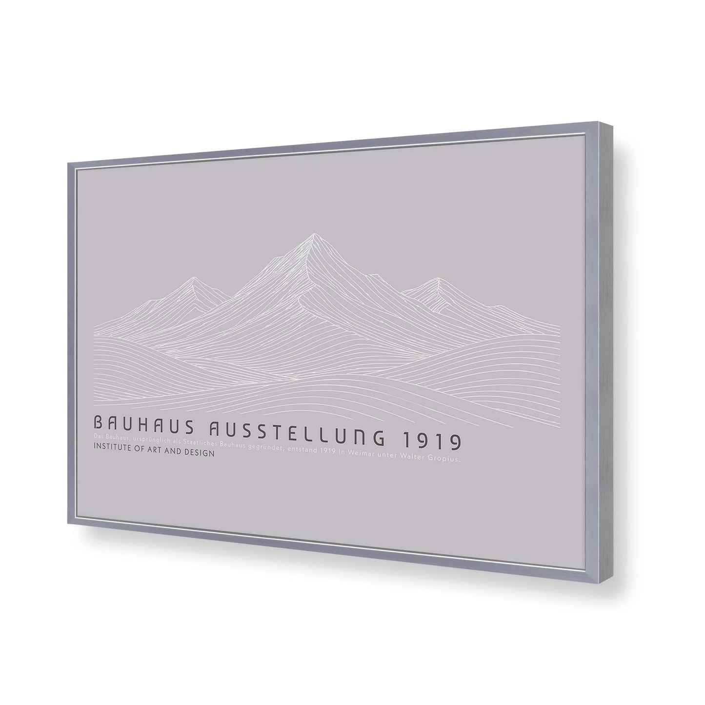 [Color:Polished Chrome], Picture of art in a Polished Chrome frame of the corner
