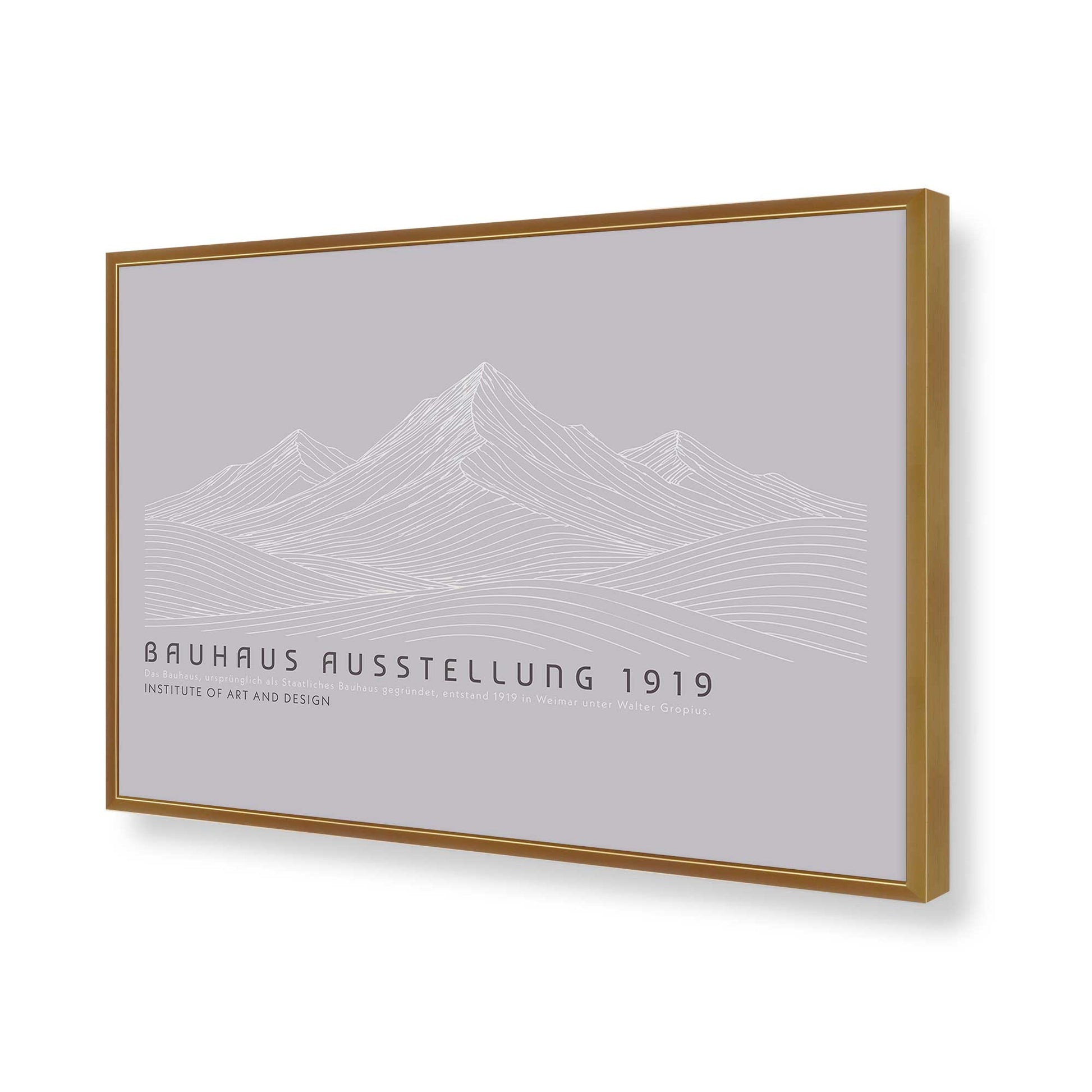 [Color:Polished Gold], Picture of art in a Polished Gold frame of the corner