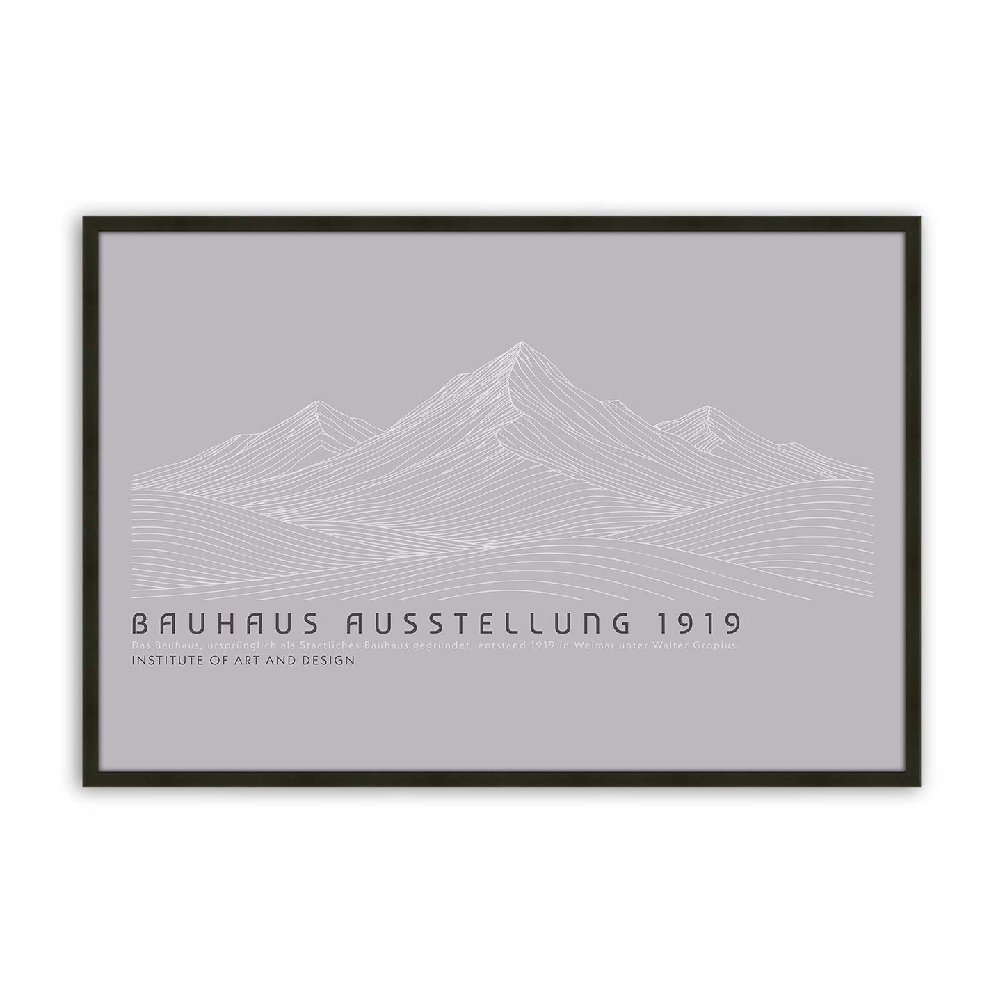 [Color:Satin Black], Picture of art in a Satin Black frame