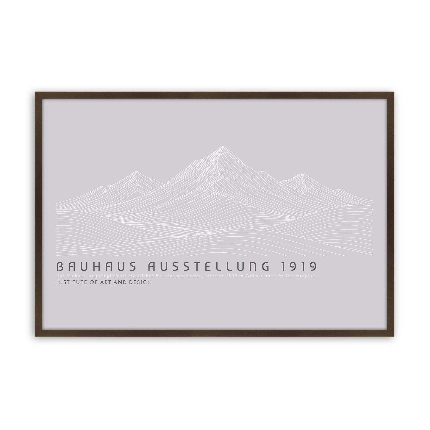[Color:Brown], Picture of art in a Brown frame