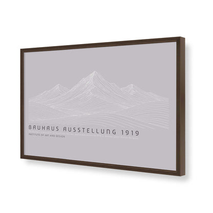 [Color:Brown], Picture of art in a Brown frame of the corner