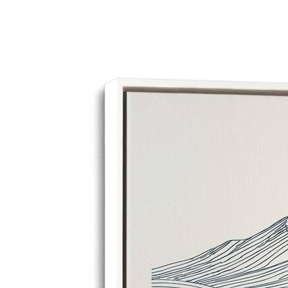 [Color:Opaque White], Picture of art in a White frame at an angle