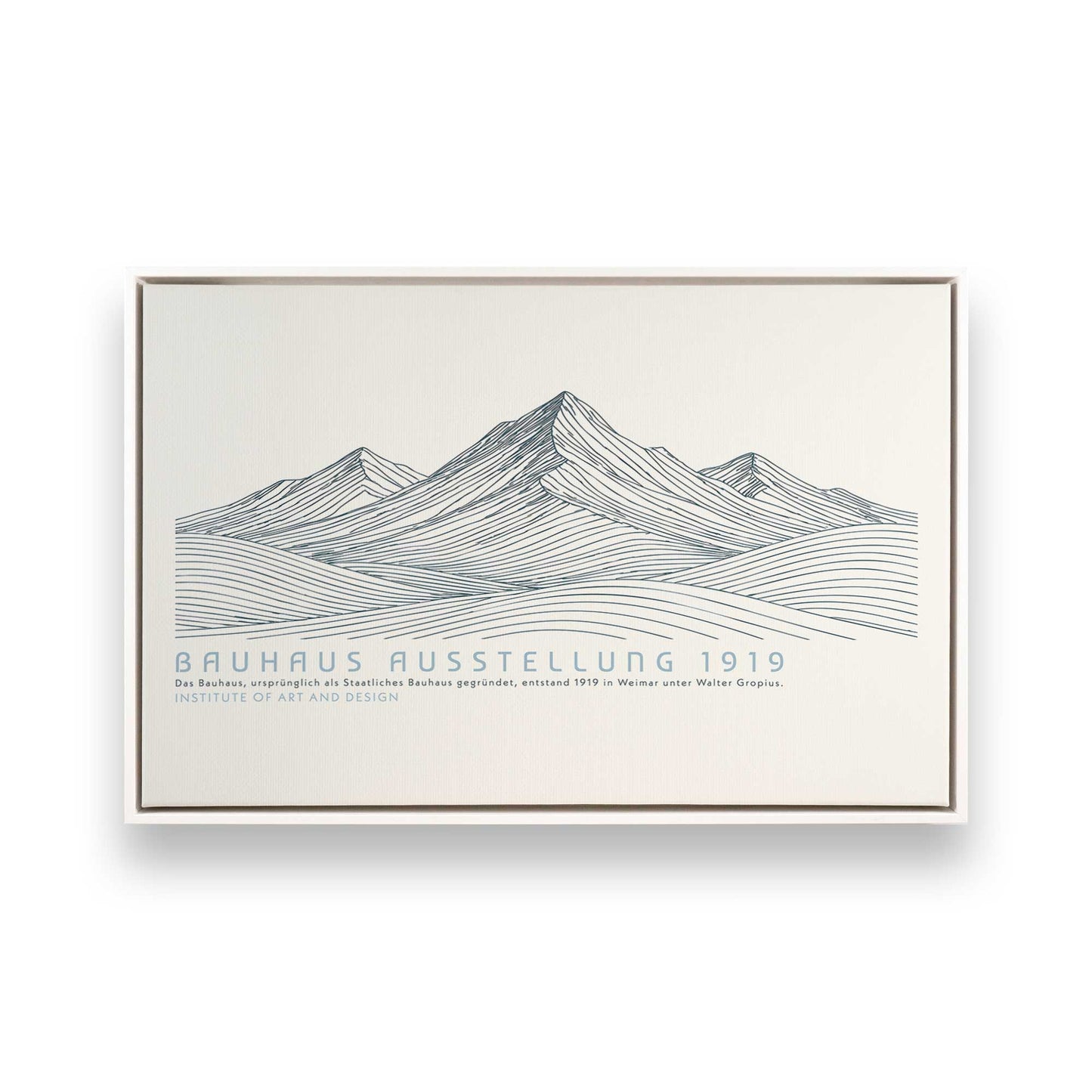 [Color:Opaque White], Picture of art in a White frame