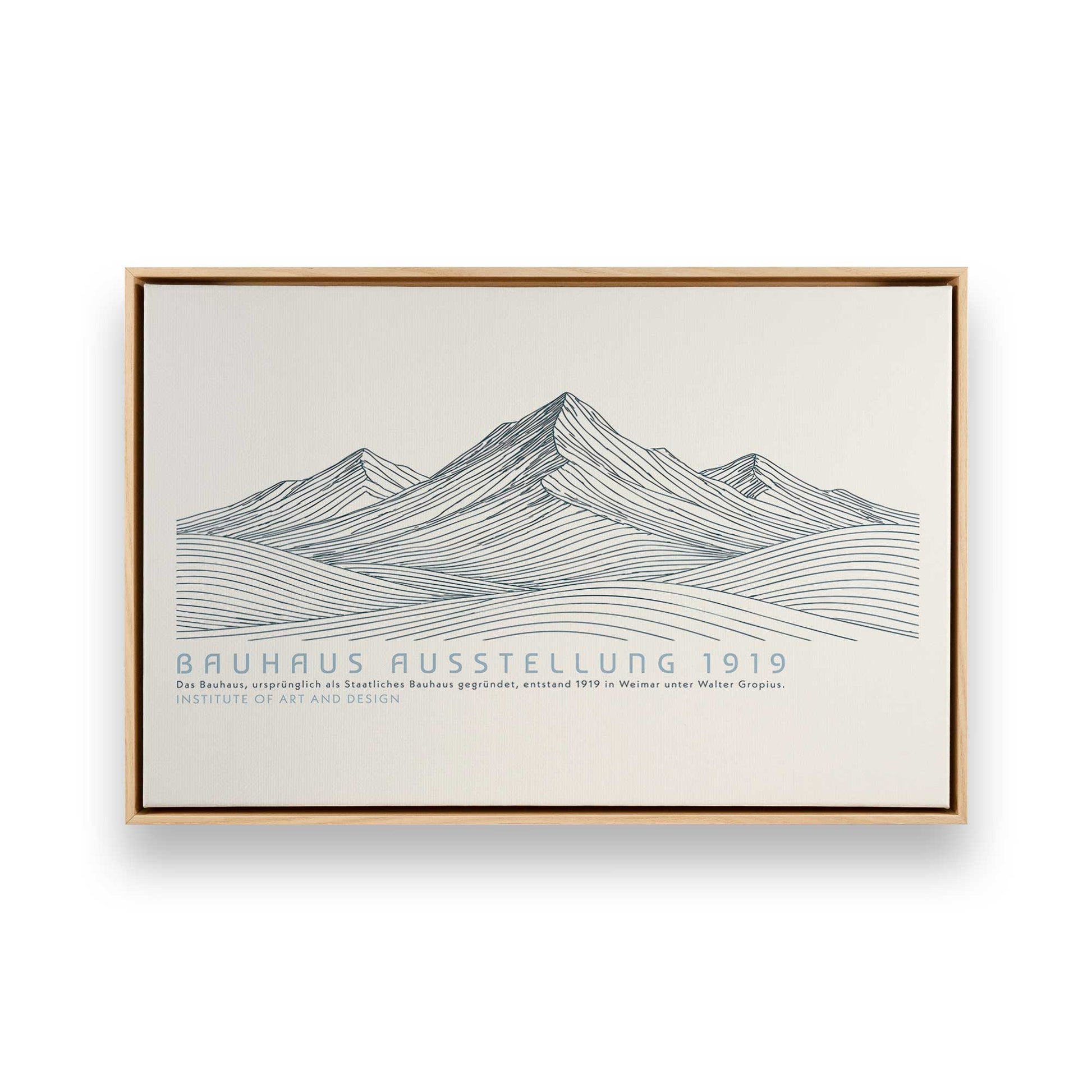 [Color:American Maple], Picture of art in a American Maple frame