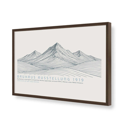 [Color:Brown], Picture of art in a Brown frame of the corner