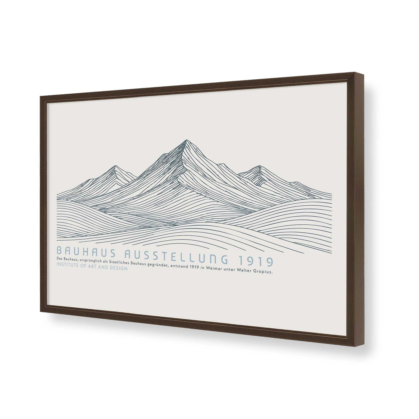 [Color:Belvinder Brown], Picture of art in a Belvinder Brown frame of the corner
