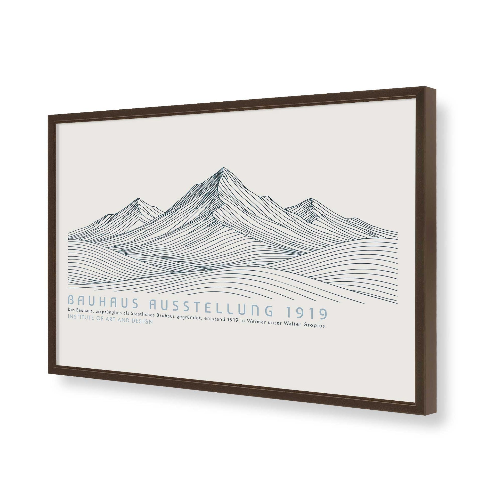 [Color:Belvinder Brown], Picture of art in a Belvinder Brown frame of the corner