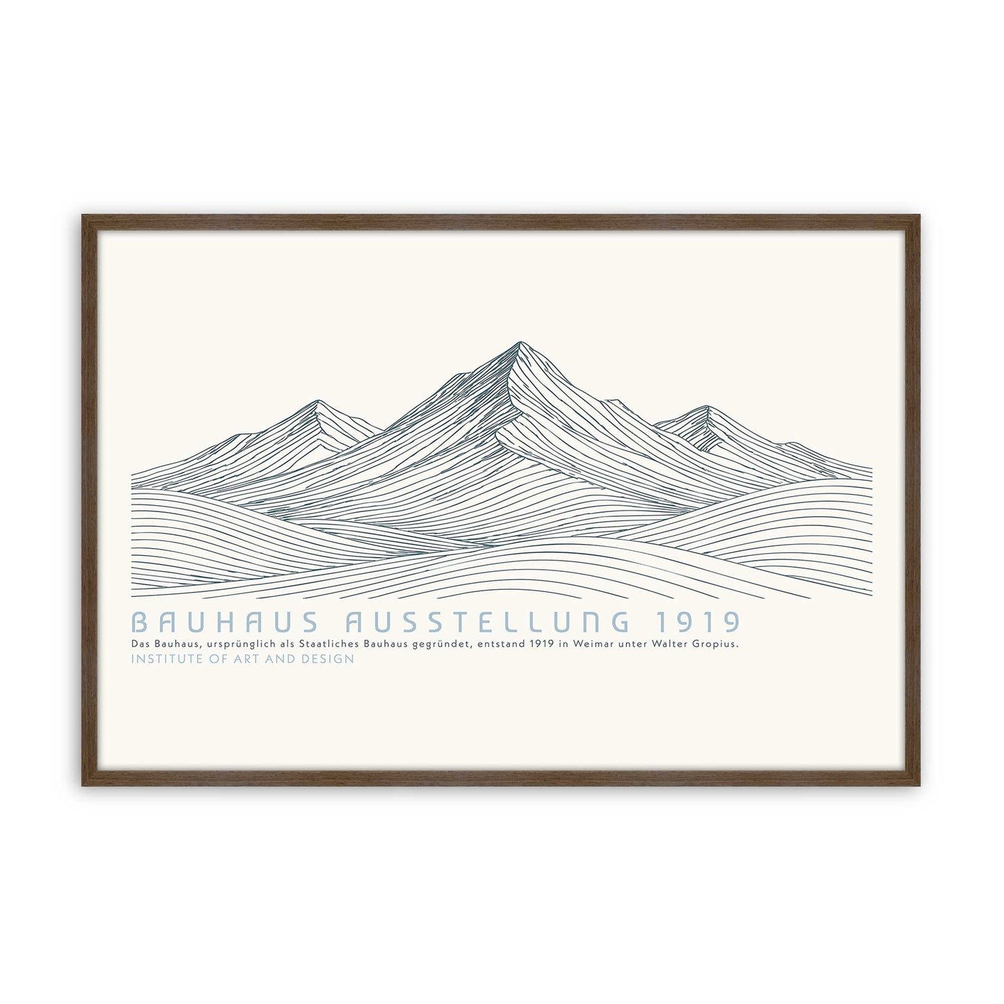 [Color:Walnut], Picture of art in a Walnut frame