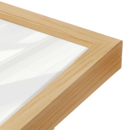 [Color:American Maple], Picture of art in a American Maple frame at an angle