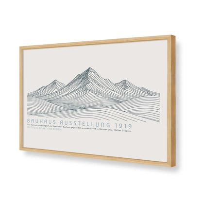 [Color:American Maple], Picture of art in a American Maple frame of the corner