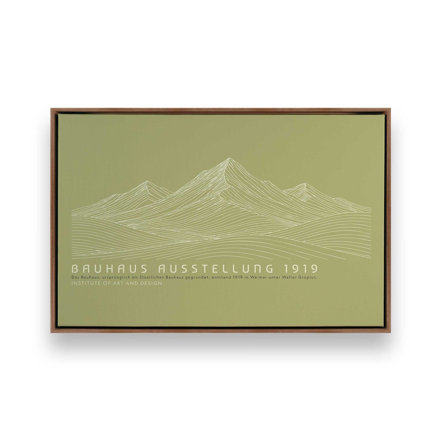 [Color:Walnut], Picture of art in a Walnut frame