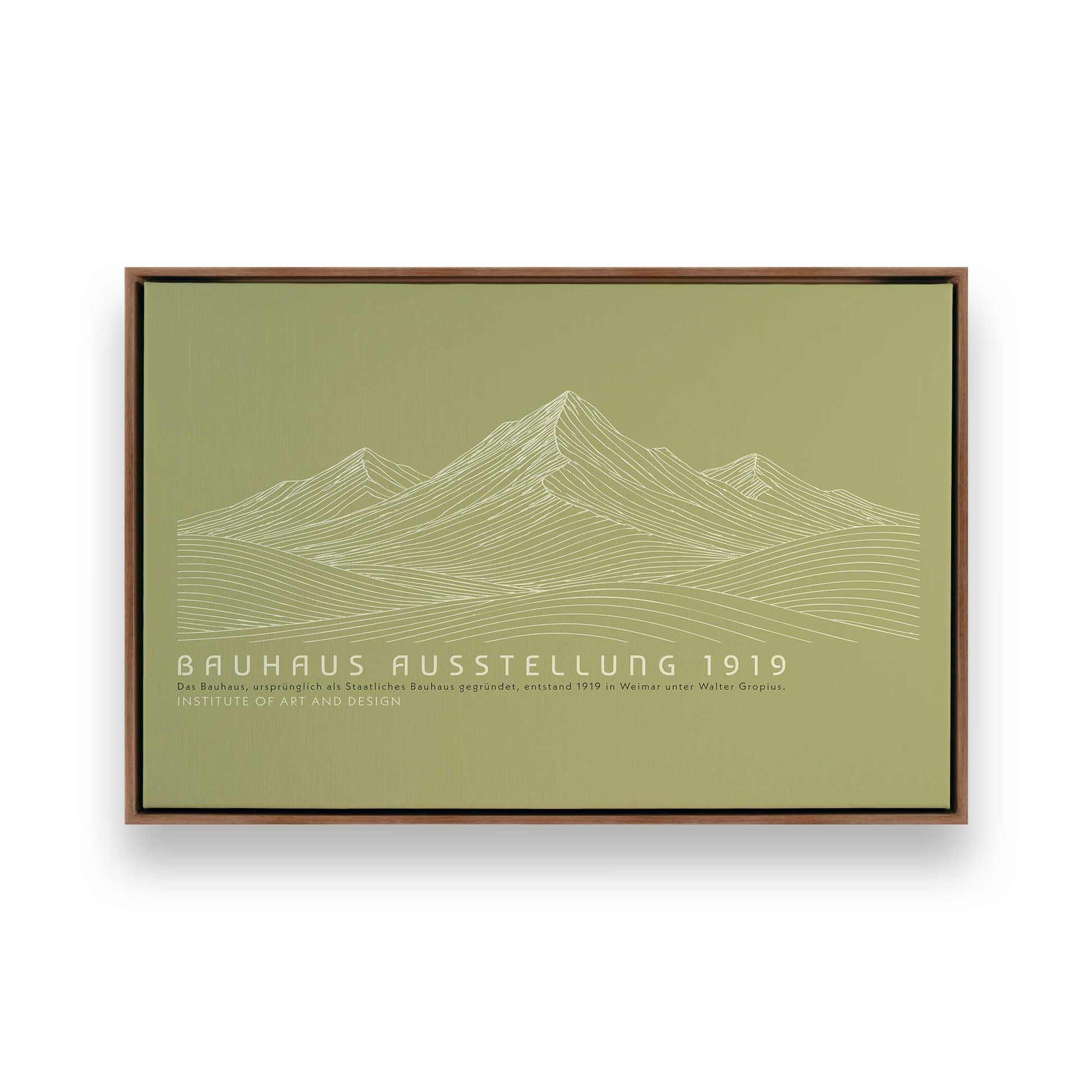 [Color:Walnut], Picture of art in a Walnut frame