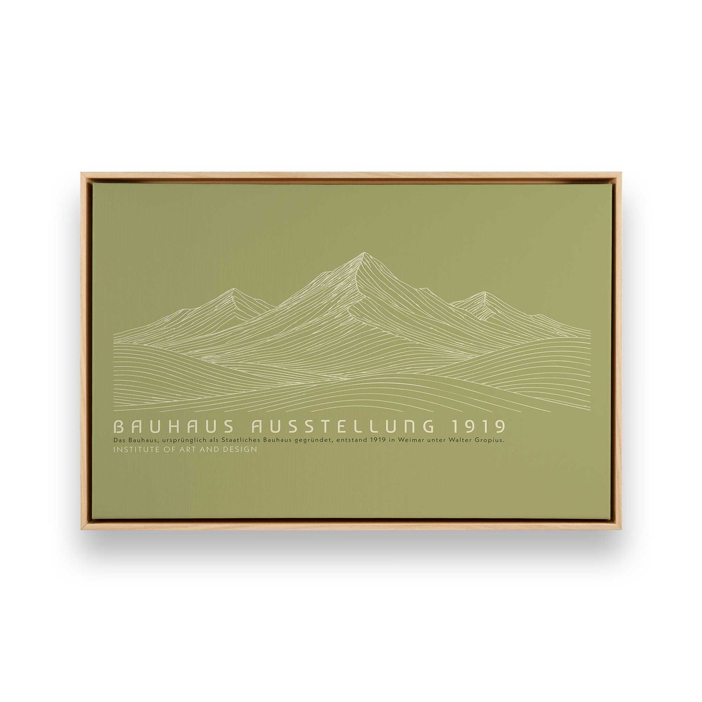 [Color:American Maple], Picture of art in a American Maple frame