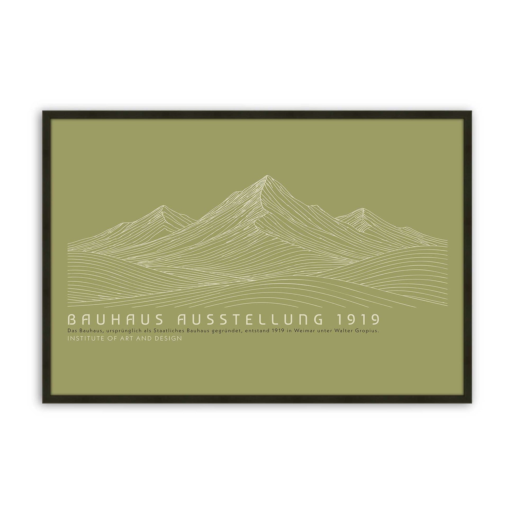 [Color:Satin Black], Picture of art in a Satin Black frame
