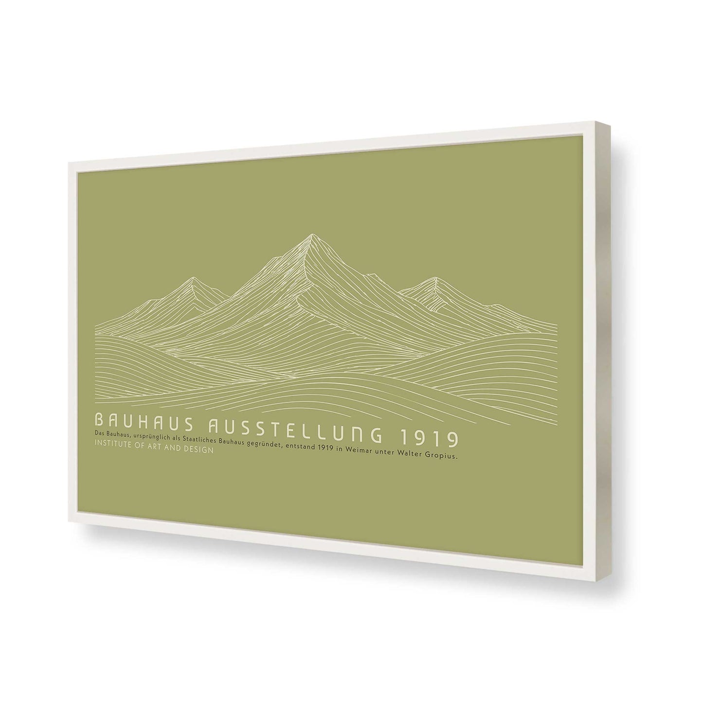 [Color:Opaque White], Picture of art in a Opaque White frame of the corner