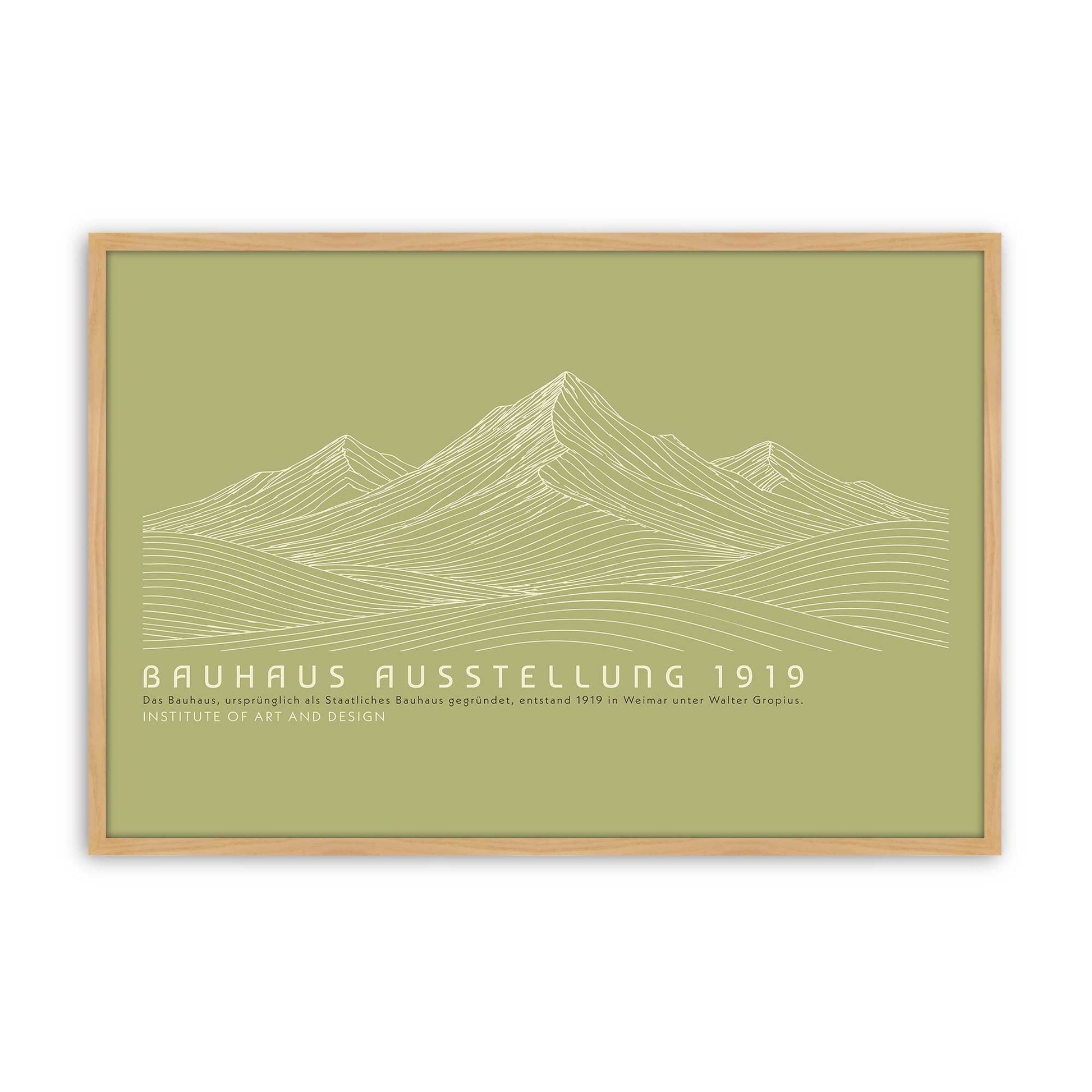 [Color:American Maple], Picture of art in a American Maple frame