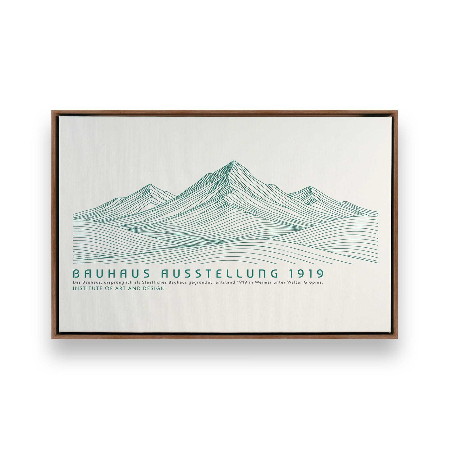 [Color:Walnut], Picture of art in a Walnut frame