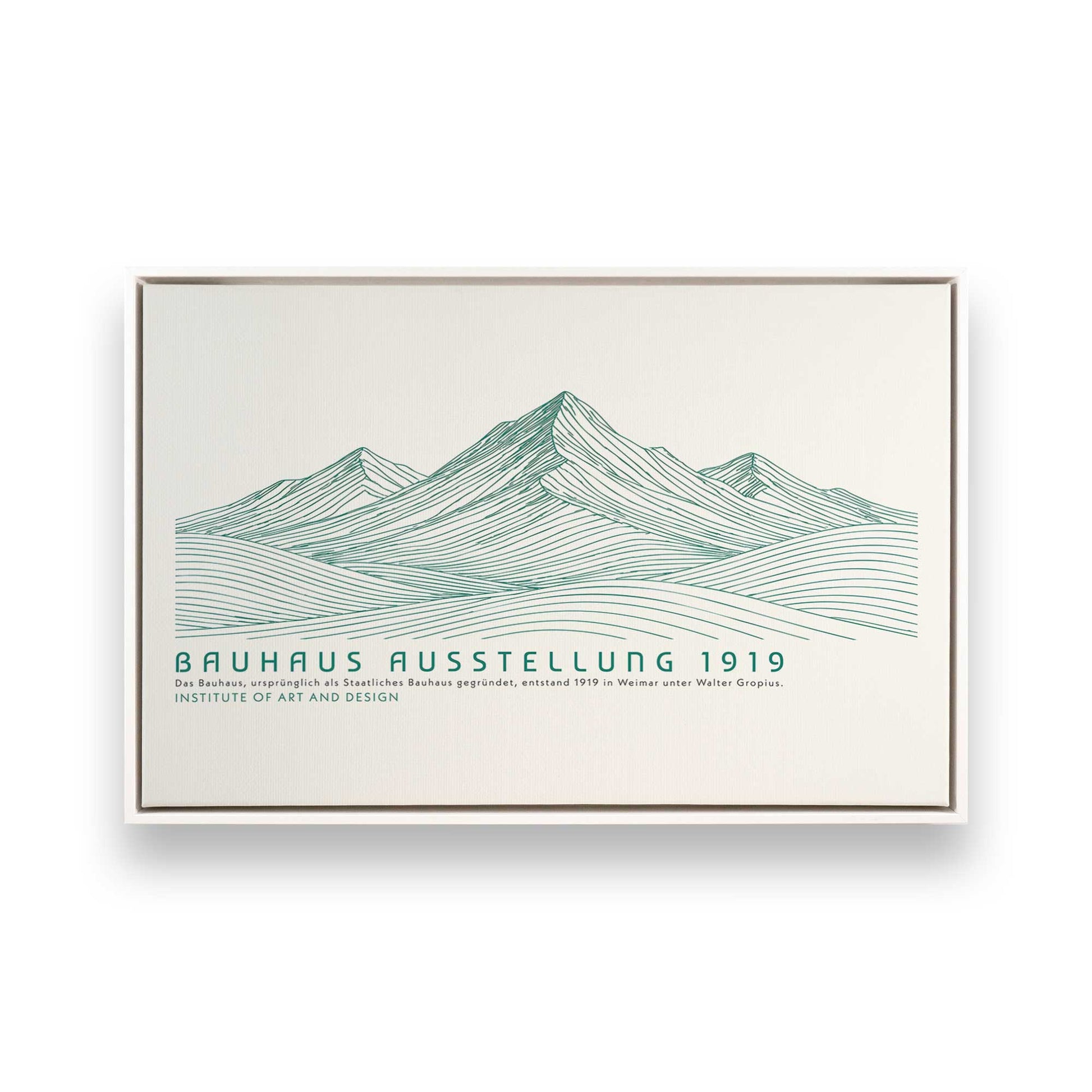 [Color:Opaque White], Picture of art in a White frame