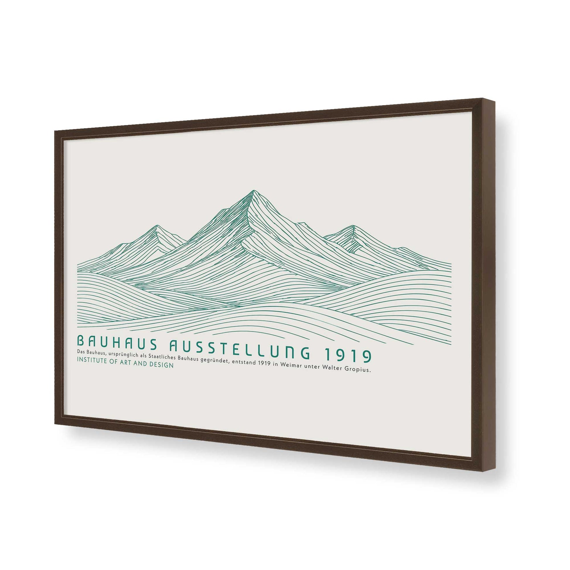 [Color:Belvinder Brown], Picture of art in a Belvinder Brown frame of the corner
