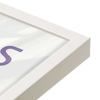 [Color:Opaque White], Picture of art in an Opaque White frame of the corner
