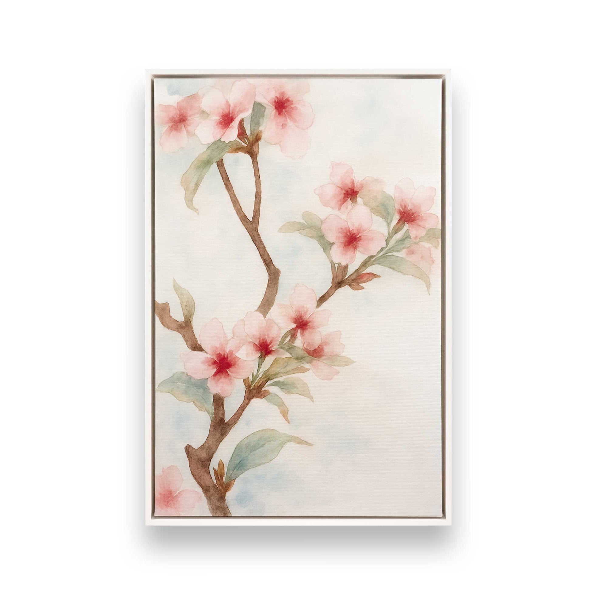 [Color:Opaque White], Picture of art in a White frame