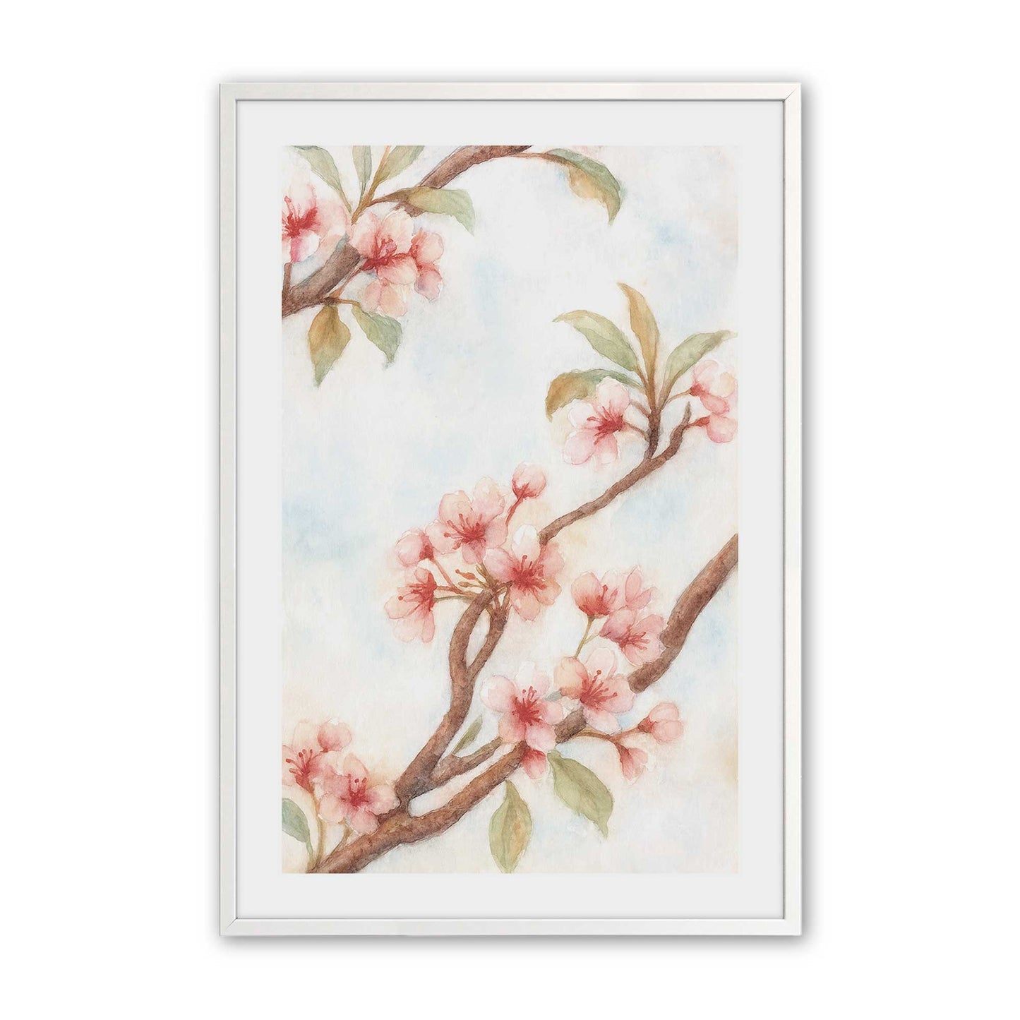 [Color:Opaque White], Picture of art in a Opaque White frame