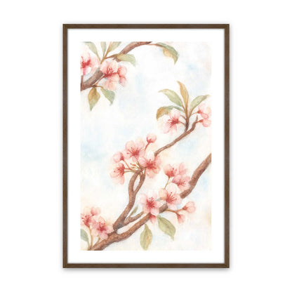 [Color:Walnut], Picture of art in a Walnut frame