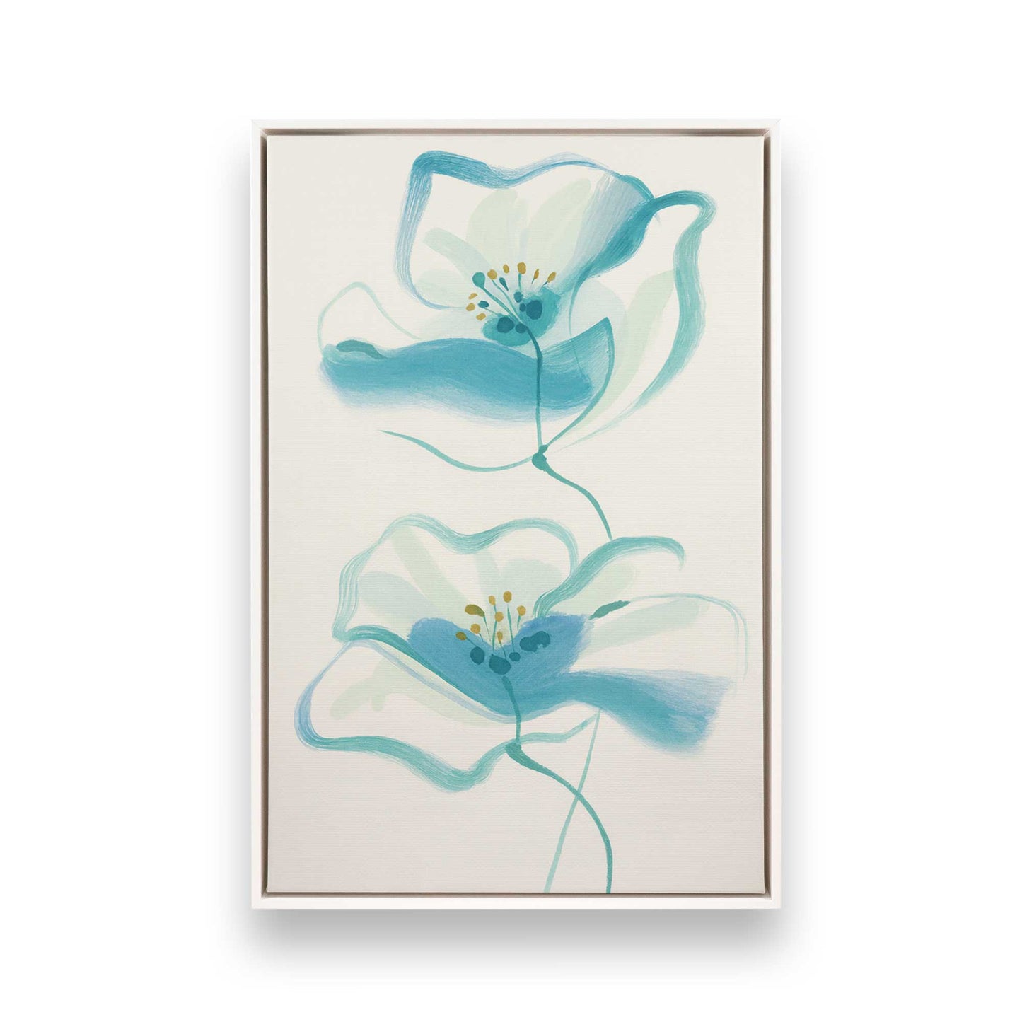 [Color:Opaque White], Picture of art in a White frame