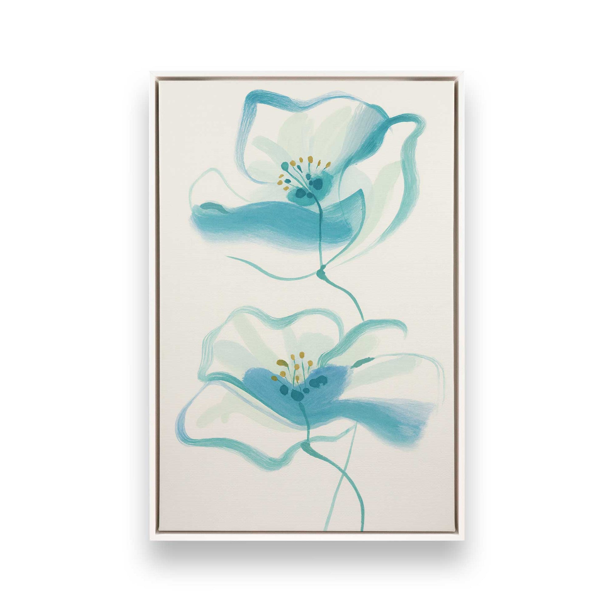 [Color:Opaque White], Picture of art in a White frame