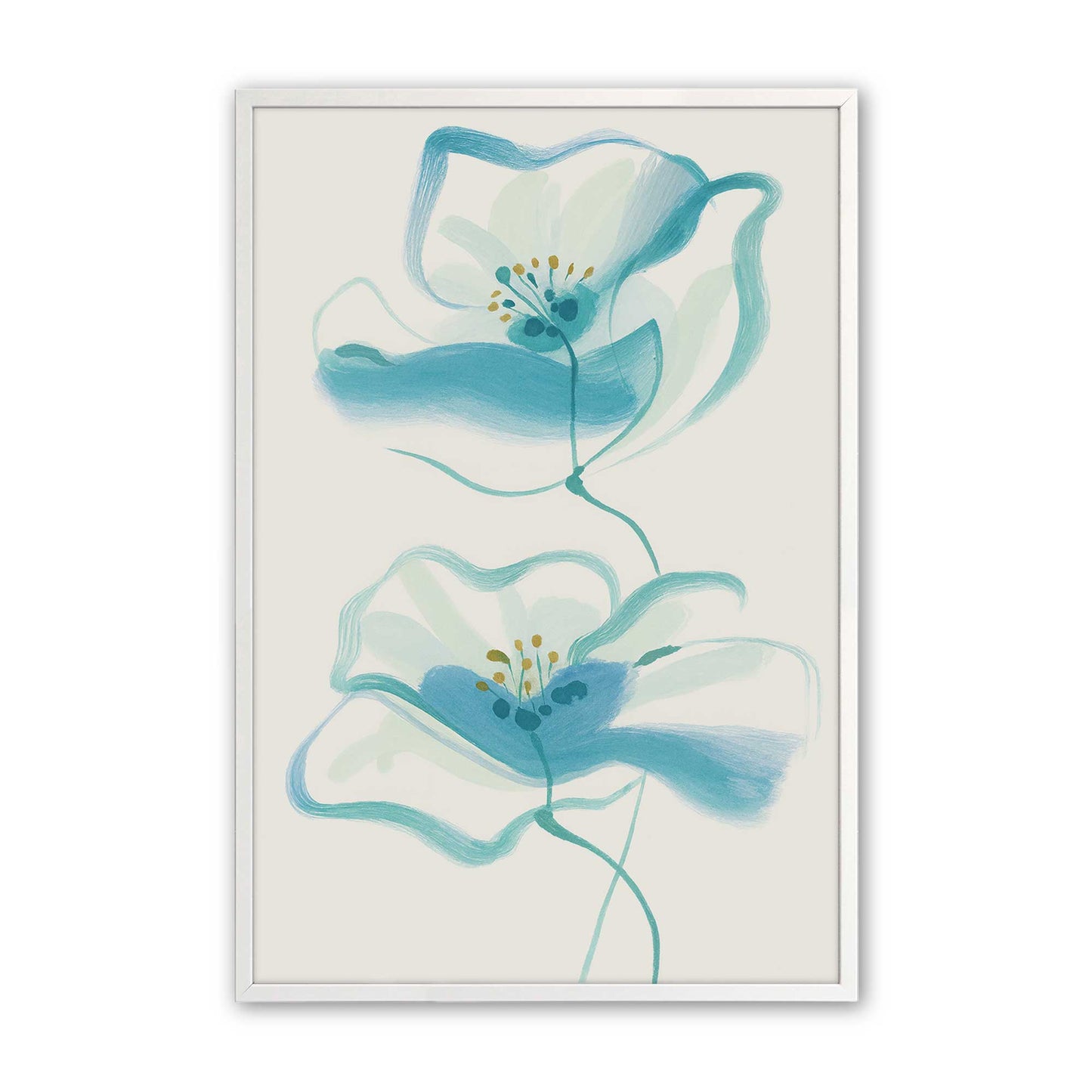 [Color:Opaque White], Picture of art in a Opaque White frame