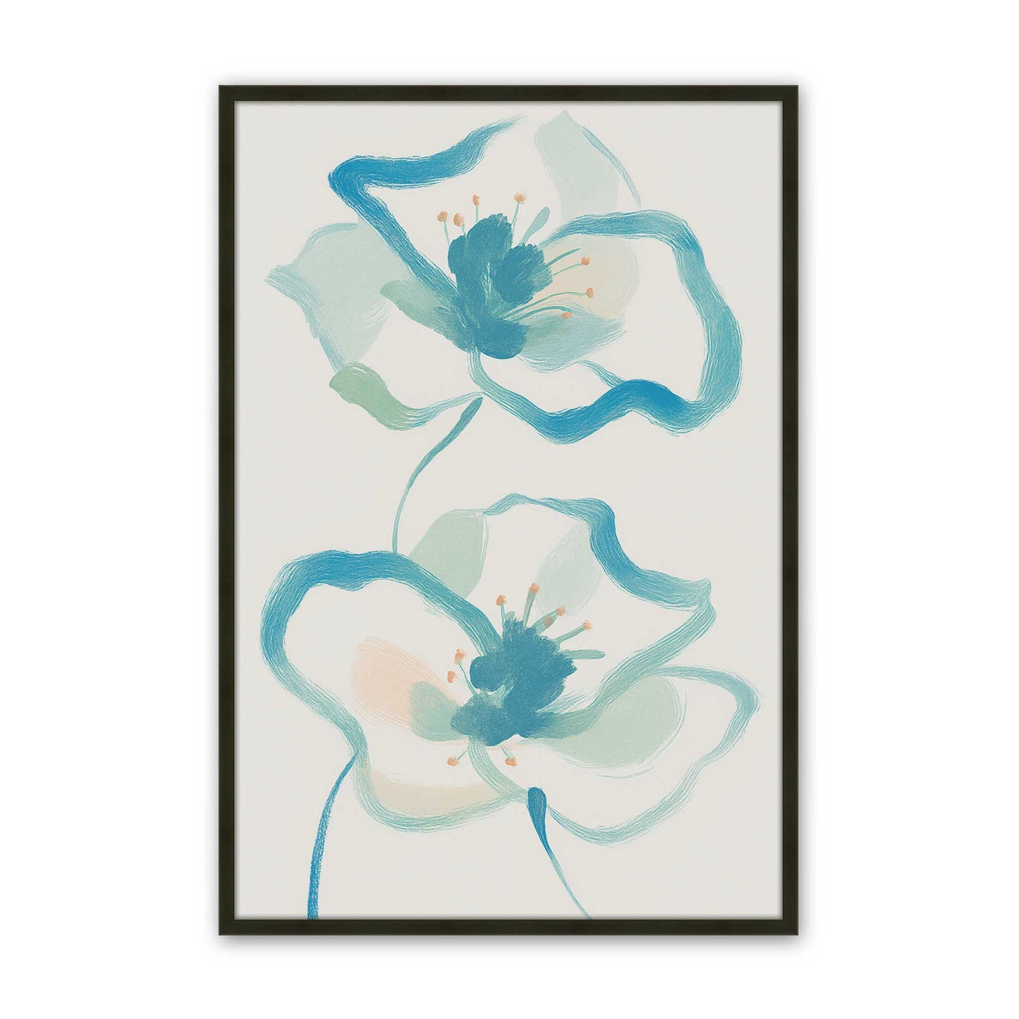[Color:Satin Black], Picture of art in a Satin Black frame