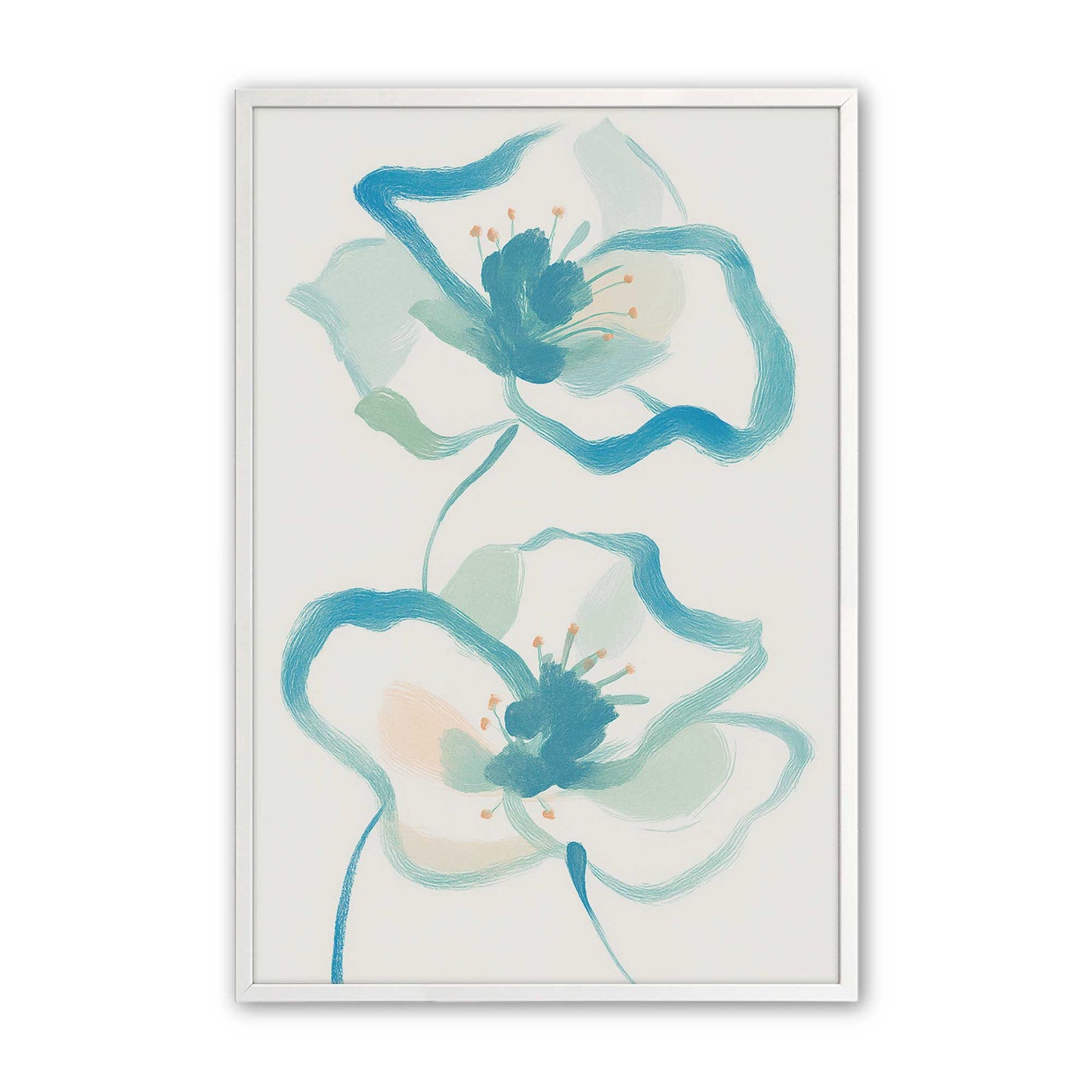 [Color:Opaque White], Picture of art in a Opaque White frame