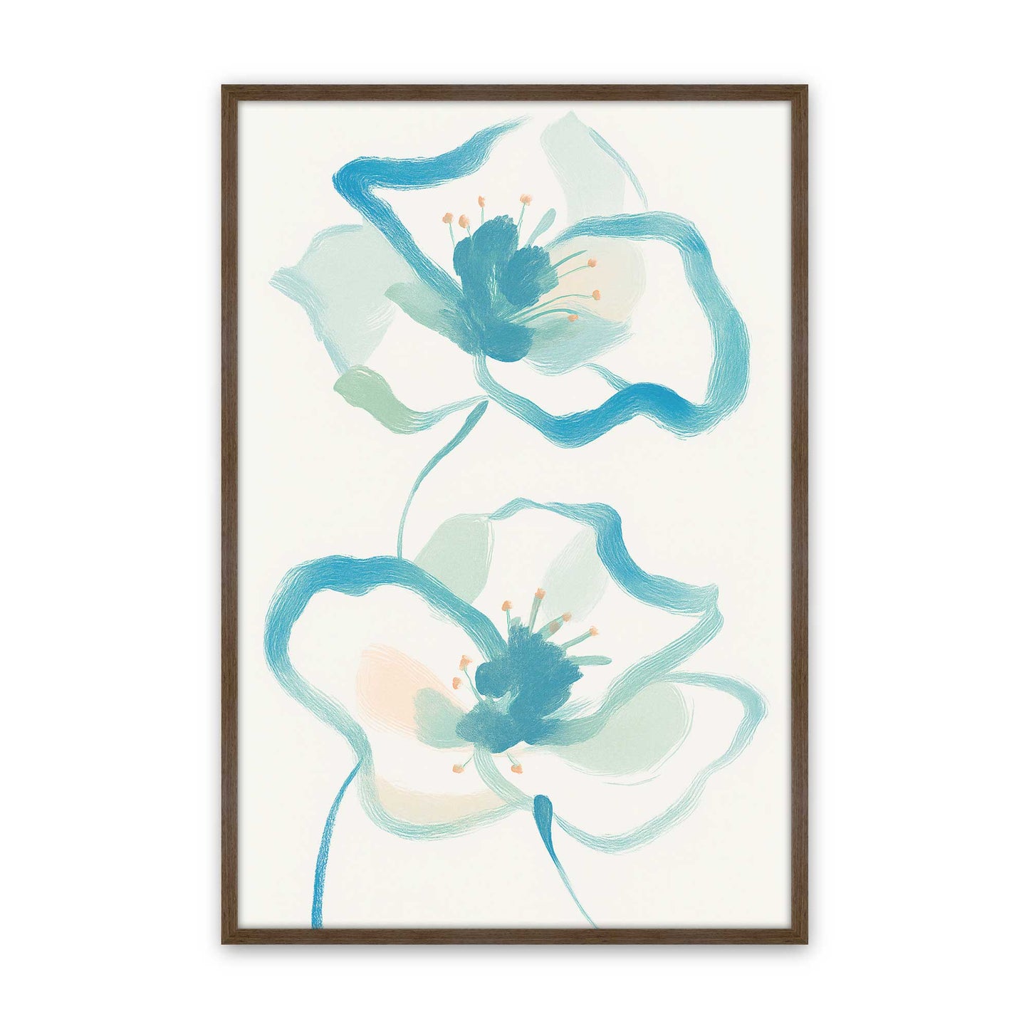 [Color:Walnut], Picture of art in a Walnut frame