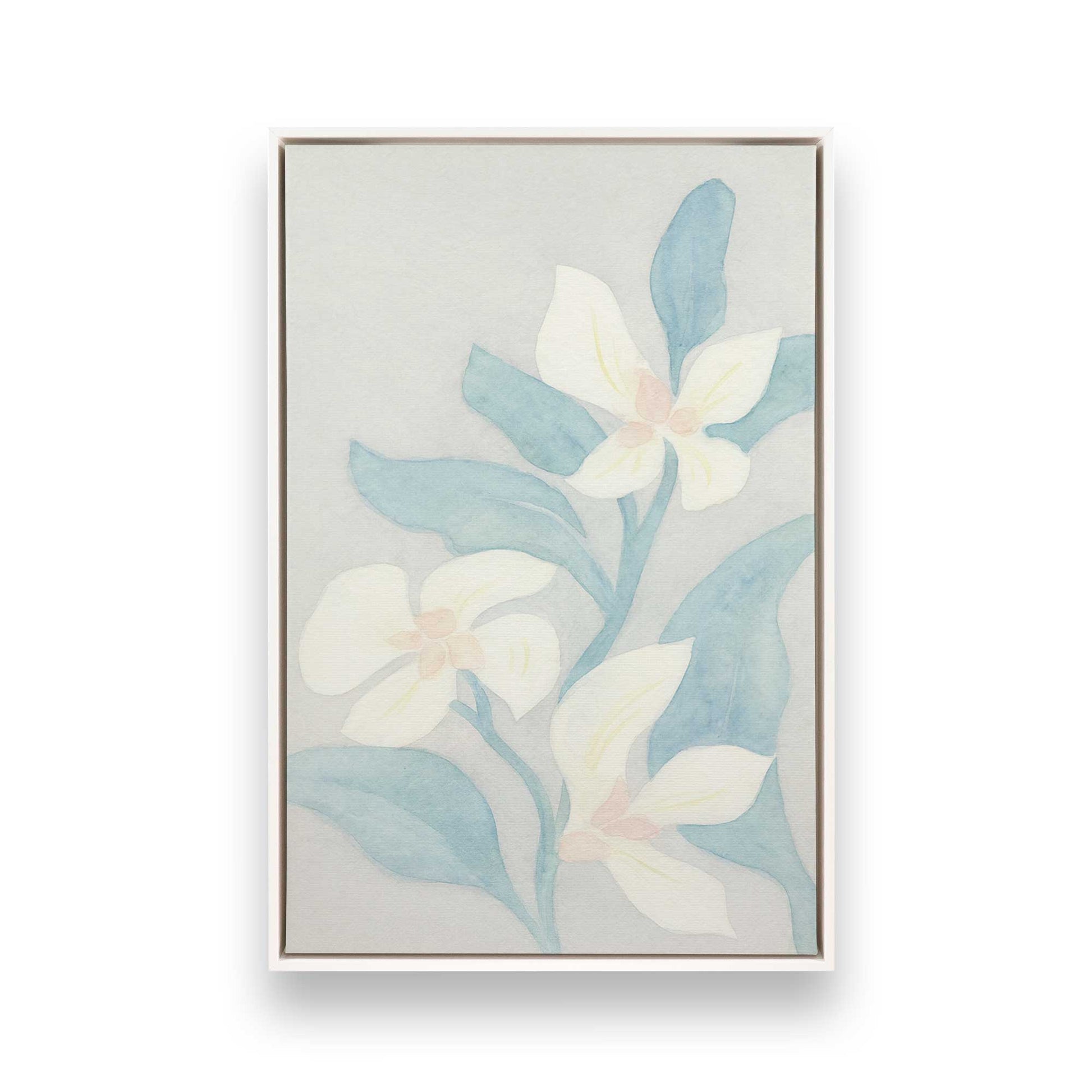 [Color:Opaque White], Picture of art in a White frame