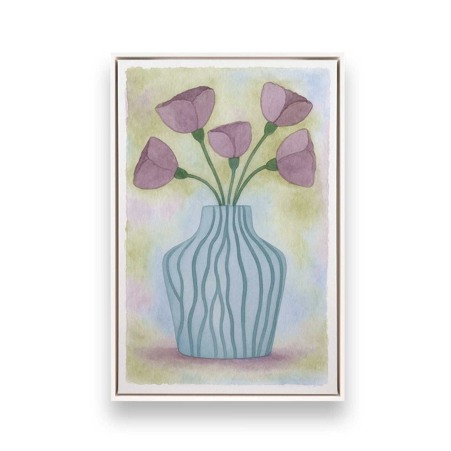 [Color:Opaque White], Picture of art in a White frame