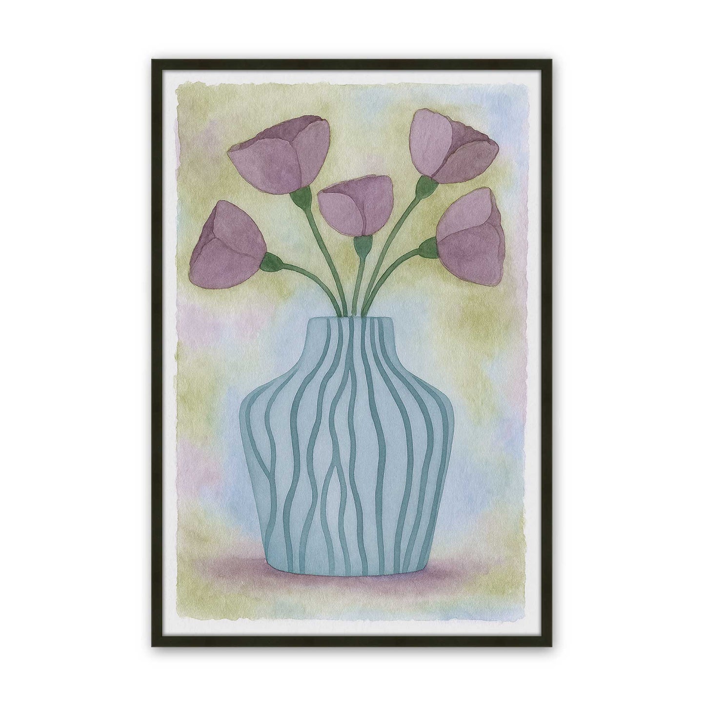 [Color:Satin Black], Picture of art in a Satin Black frame