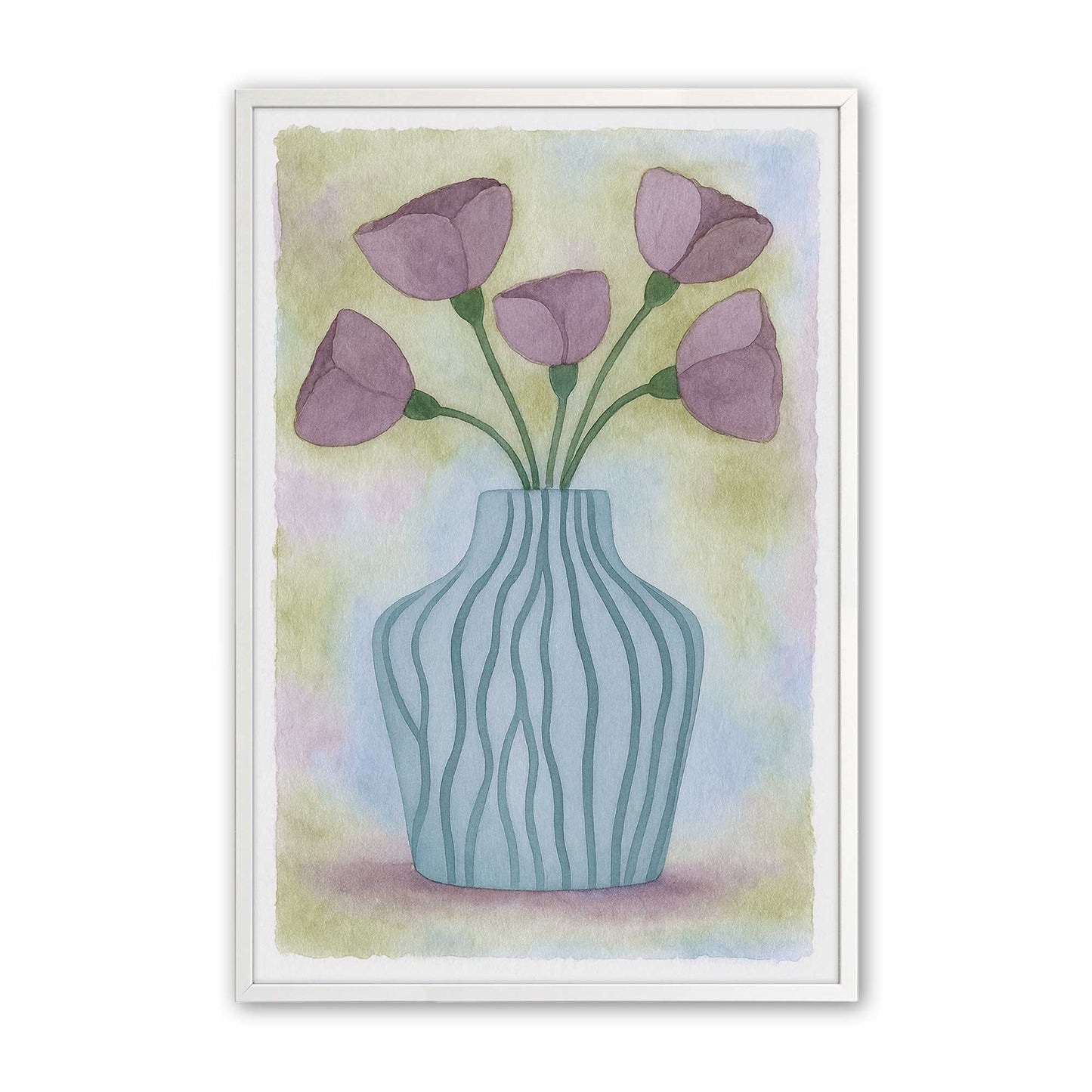 [Color:Opaque White], Picture of art in a Opaque White frame