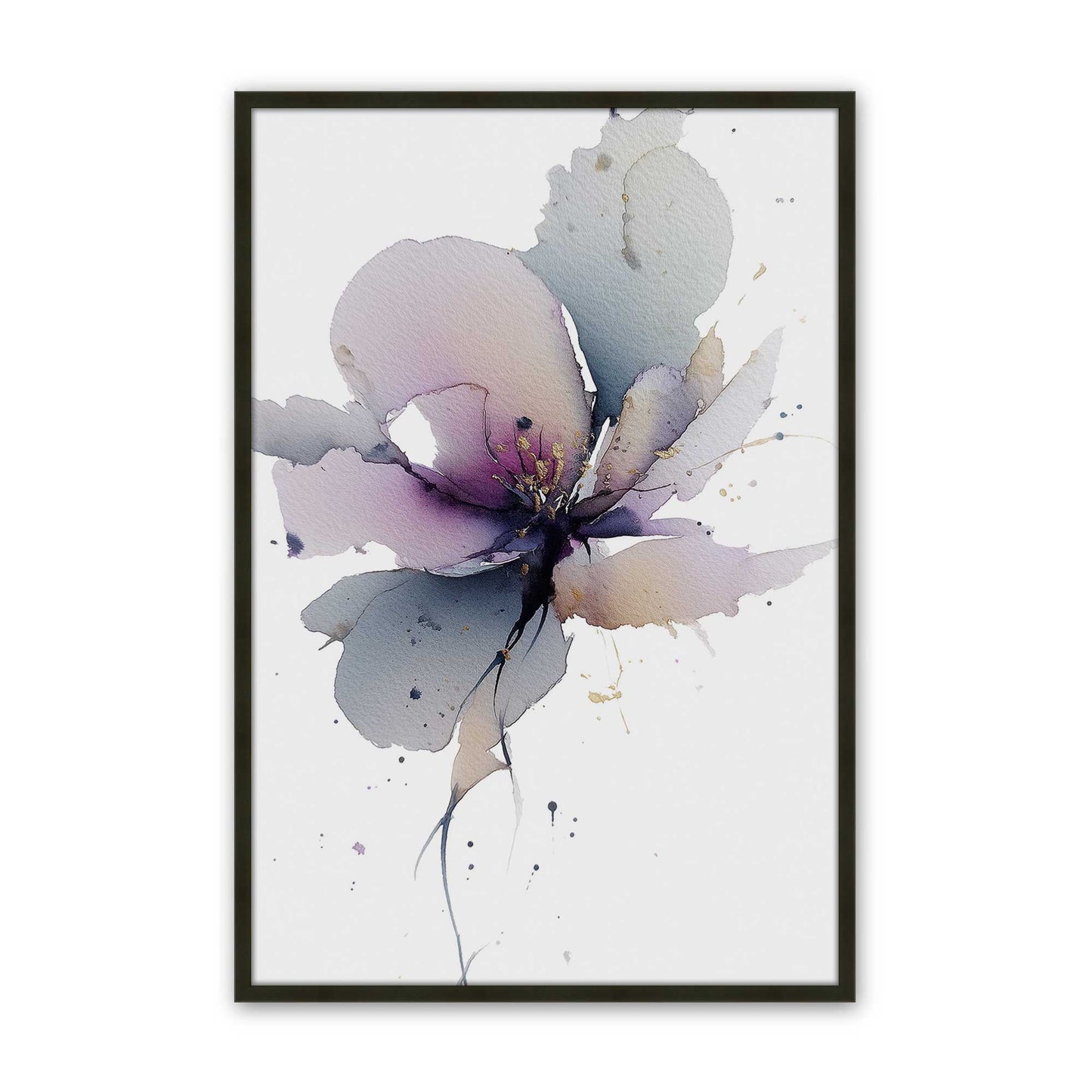 [Color:Satin Black], Picture of art in a Satin Black frame