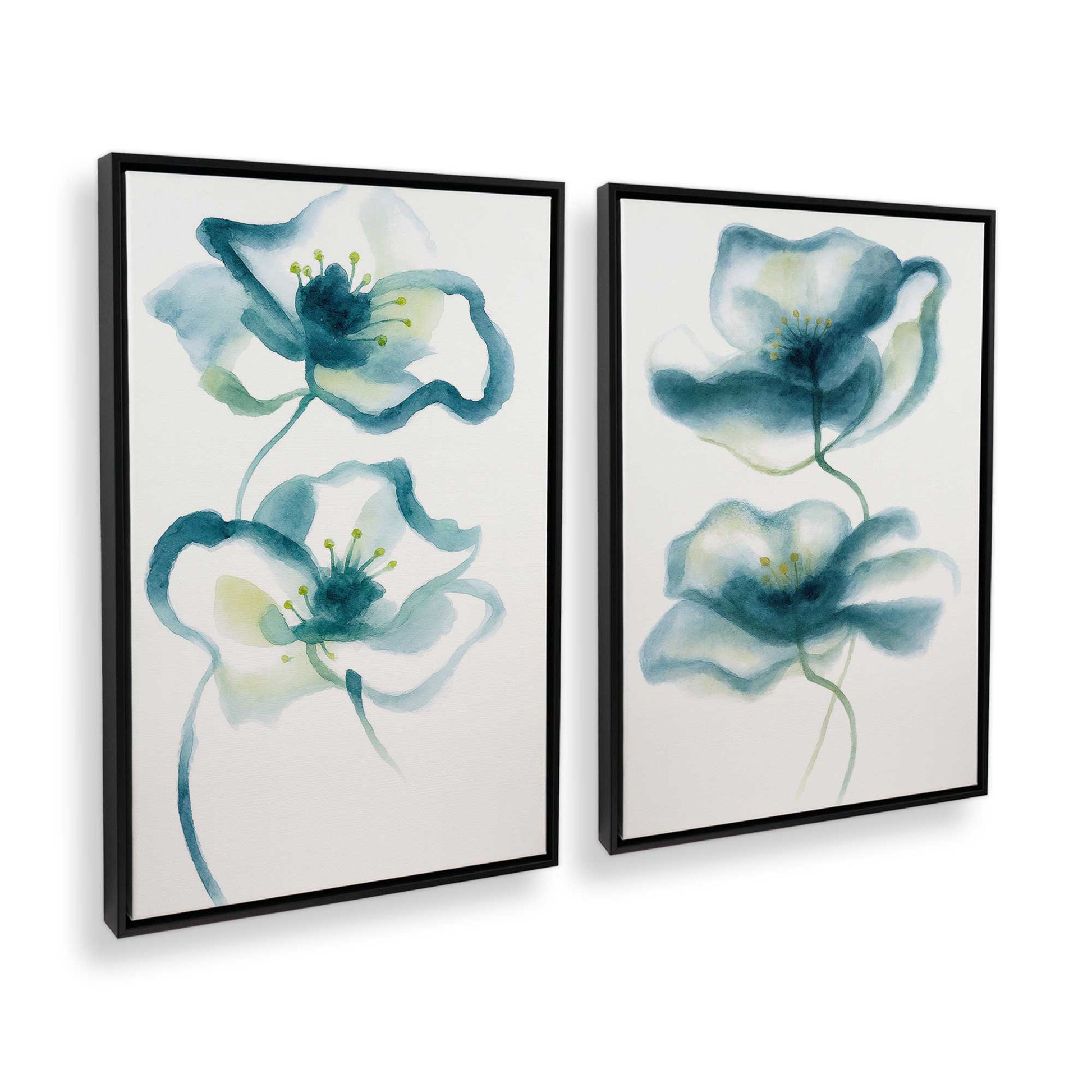 [Color:Satin Black], Picture of art in a Satin Black frame at an angle