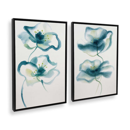 [Color:Satin Black], Picture of art in a Satin Black frame at an angle